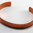 Vintage Genuine Copper Stamped Cuff Bracelet  Healing Jewelry