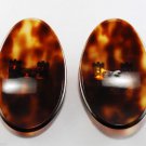 Vintage Tortoise Brown Plastic Made In France Tip Toe Shoe Clips