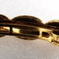 Vintage Hair Barrette Rose Buds Gold Tone Metal Hair Accessories