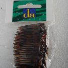 Da Basic Brown PLastic Hair Combs Pair Hair Accessories Clips New in Package