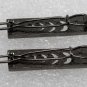 Vintage Black Metal Leaf Erica Hope Hair Barrettes