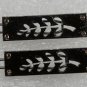 Vintage Black Metal Leaf Erica Hope Hair Barrettes
