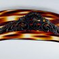 Vintage Tortoise Brass Metal Large Huge Hair Barrette