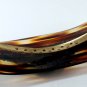 Vintage Tortoise Brass Metal Large Huge Hair Barrette
