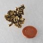 Vintage Gold PLated Brass Grape Bunch Pin IWA Dallas TX Jewlrey