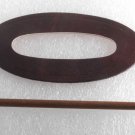 Vintage Brown Leather Hair Stick Hair Barrette  Ladies Accessorie