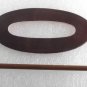 Vintage Brown Leather Hair Stick Hair Barrette  Ladies Accessorie