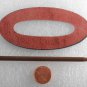 Vintage Brown Leather Hair Stick Hair Barrette Ladies Accessorie