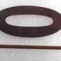 Vintage Brown Leather Hair Stick Hair Barrette Ladies Accessorie