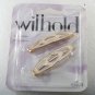 Wilhold 2 Hair Barrettes 03975 Gold Metal A Newell Company Accessories Pair