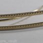 Vintage Gold Metal Rectangle Hair Barrette Accessorie