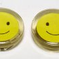 Vintage Nony New York Acrylic Smiley Face Button Covers
