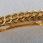 Vintage Hair Barrette Gold Tone Metal Chain Link  Hair Accessorie