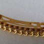 Vintage Hair Barrette Gold Tone Metal Chain Link Hair Accessorie