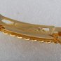 Vintage Hair Barrette Gold Tone Metal Chain Link Hair Accessorie