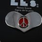 Caboodles 1996 Goody Hair Barrette Peace Scene Silver Metal NOC
