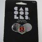 Caboodles 1996 Goody Hair Barrette Peace Scene Silver Metal NOC
