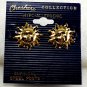 Cheshire Collection Gold Plated Sun Earring Jewelry