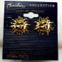 Cheshire Collection Gold Plated Sun Earring Jewelry