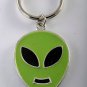 Vintage Enamel Alien Green Alien Keychain Silver Extraterrestrial Accessory