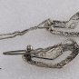 Xhilaration Heart Hair Stick Hair Barrette Pair Set Silver Tone Metal NOC