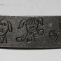 Vintage Silver Metal Dog & Children Hair Barrette