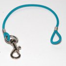 STRETCHY BUNGEE CORD AQUA KEYCHAIN PAGER CELL PHONE