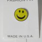 Vintage Yellow Smiley Face Pin Made USA Jewelry