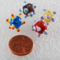 Vintage Lampwork Glass Beads Set of 4 Assorted Colors Beading Finding