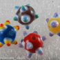 Vintage Lampwork Glass Beads Set of 4 Assorted Colors Beading Finding