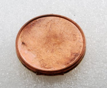 Vintage Locket OLD Copper BRass Round Jewelry Making Pendant