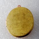 Vintage Oval Locket Raw Brass Copper 36x45mm Pendant Jewelry Making