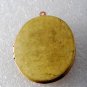 Vintage Oval Locket Raw Brass Copper 36x45mm Pendant Jewelry Making