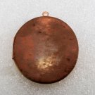 Vintage Locket OLD Copper BRass Oval Jewelry Making Pendant