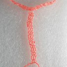 Vintage Barefoot Peach Beaded Footless Sandal Pair  Beach Party Wear
