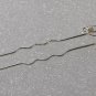 Small Silver Metal Faux Pearl Small Hair Fork Pin New