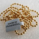 Vintage Necklace Beaded Gold Plated House of Primavera 34" Jewelry