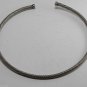 Vintage Silver Plated Rope Stiff Metal Choker Necklace