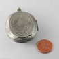 Victorian Style Silver Plated Brass Locket Music Butterfly Glass Dome Cabochon