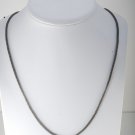 Vintage Chico's Necklace Woven Metal Tube Lobster Claw Clasp Jewlery 26"