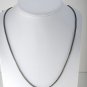 Vintage Chico's Necklace Woven Metal Tube Lobster Claw Clasp Jewlery 26"