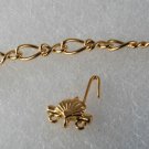 Vintage Richelieu Clam Shell Two Strand Gold Metal Chain Hook Clasp