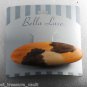 Bella Luxe Wooden Hair Barrette Oval New on Card Silver Clip