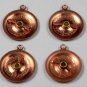 VINTAGE COPPER TONE DIAL NUMBERS ARROW PENDANT