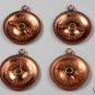 VINTAGE COPPER TONE DIAL NUMBERS ARROW PENDANT