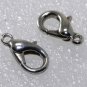 Vintage Pair Medium Silver Metal Lobster Claw  Jewelry