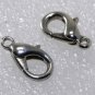 Vintage Pair Medium Silver Metal Lobster Claw  Jewelry