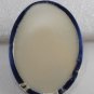VTG Screen Printed Satin Oval Plastic Velazquez Infanta Margarita Finding Blue