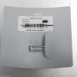 Bella Luxe Wooden Hair Barrette Rectangle New on Card Silver Clip