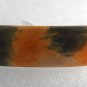 Bella Luxe Wooden Hair Barrette Rectangle New on Card Silver Clip